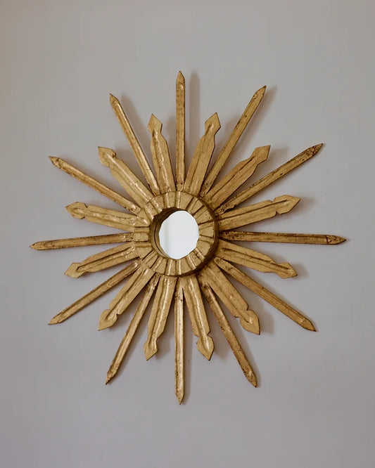 HAND PAINTED SUN MIRROR