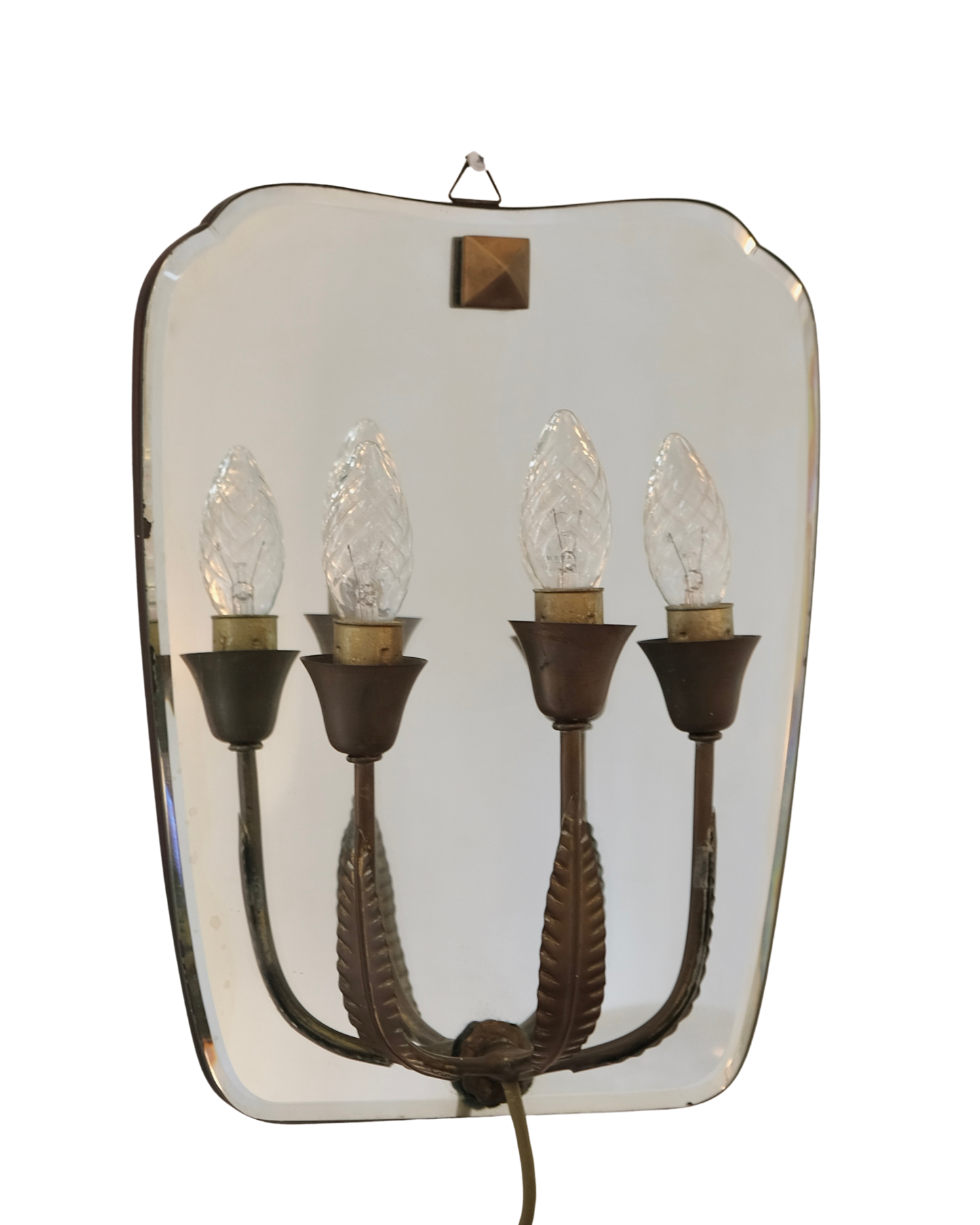 BRONZE MIRROR SCONCE