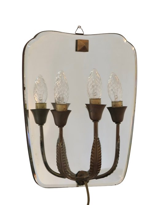 BRONZE MIRROR SCONCE
