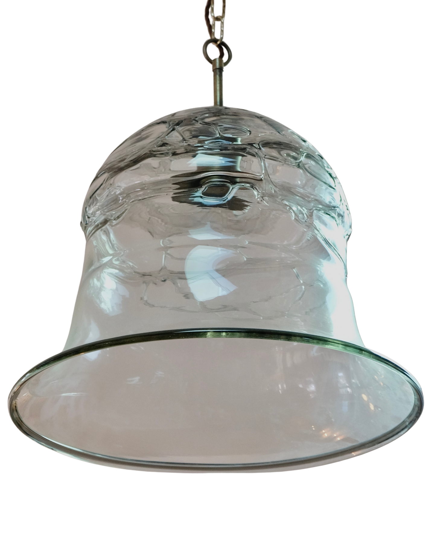 TEXTURED MURANO GLASS BELL PENDANT