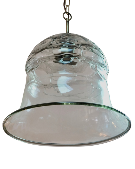 TEXTURED MURANO GLASS BELL PENDANT