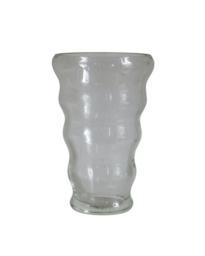SET OF SIX TAPERED CURVED GLASSES