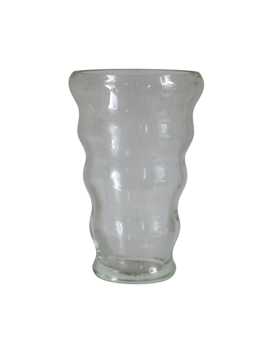 SET OF SIX TAPERED CURVED GLASSES
