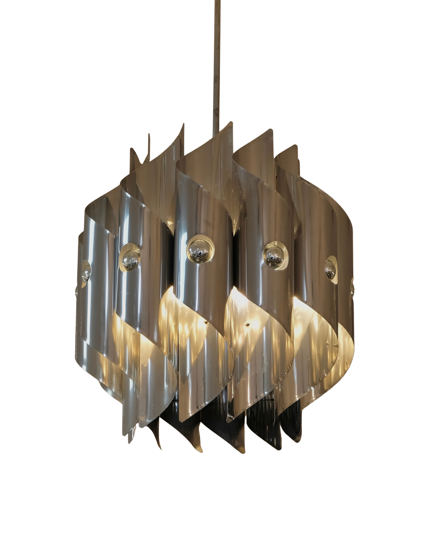 SCIOLARI CURVED METAL PENDANT