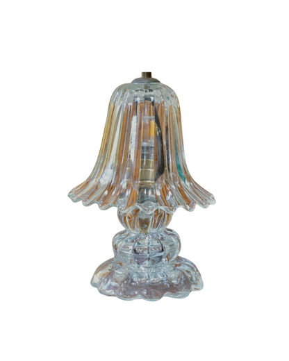 PETITE SCALLOPED MURANO GLASS TABLE LAMP