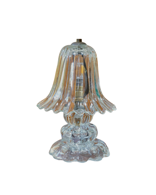 PETITE SCALLOPED MURANO GLASS TABLE LAMP