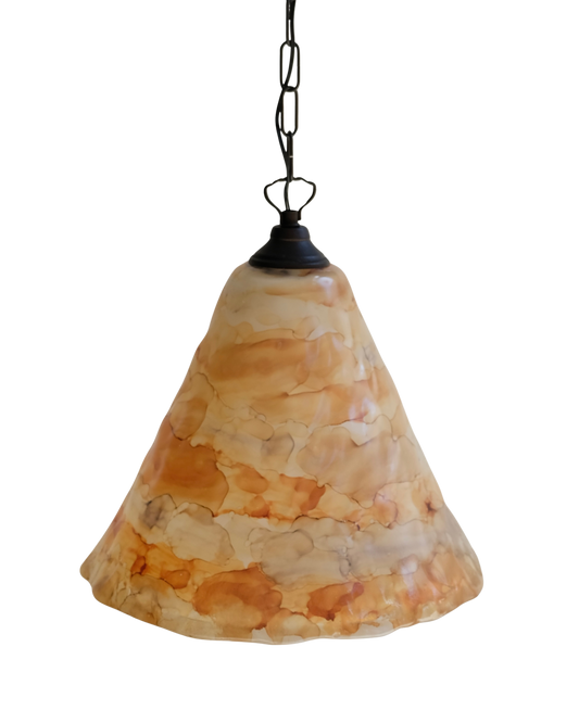 HAND PAINTED IRIDESCENT TEXTURED PENDANTS