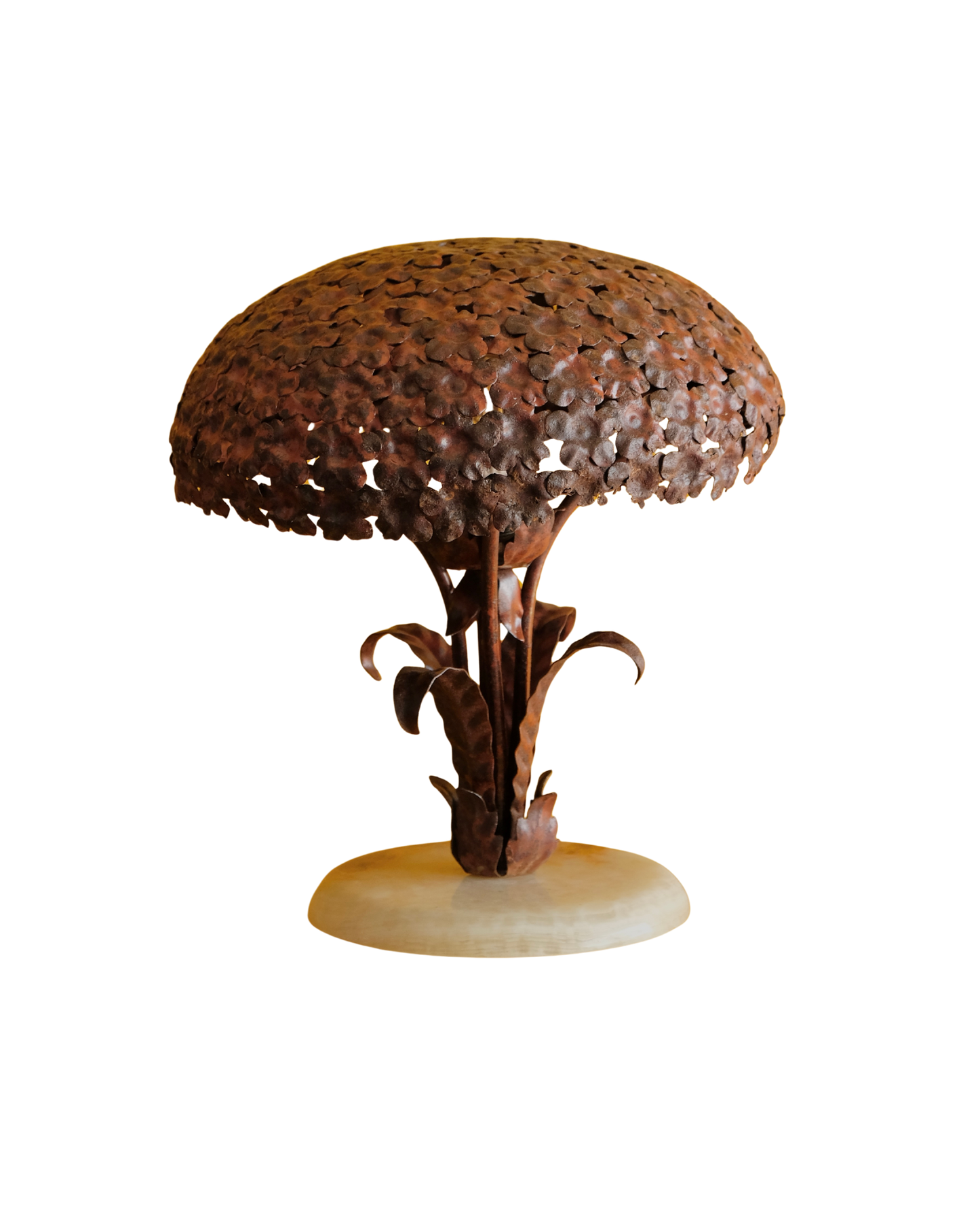 FRENCH FLORAL IRON TABLE LAMP