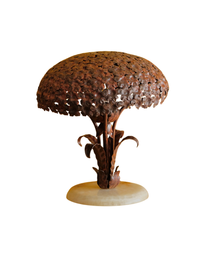 FRENCH FLORAL IRON TABLE LAMP