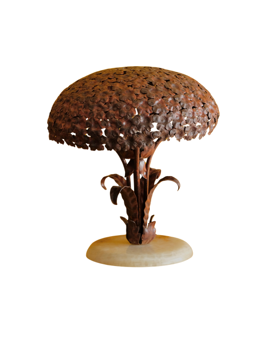 FRENCH FLORAL IRON TABLE LAMP
