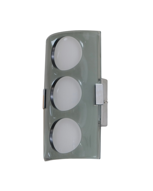 PAIR OF VECA SCONCES w. CUT OUT DETAIL