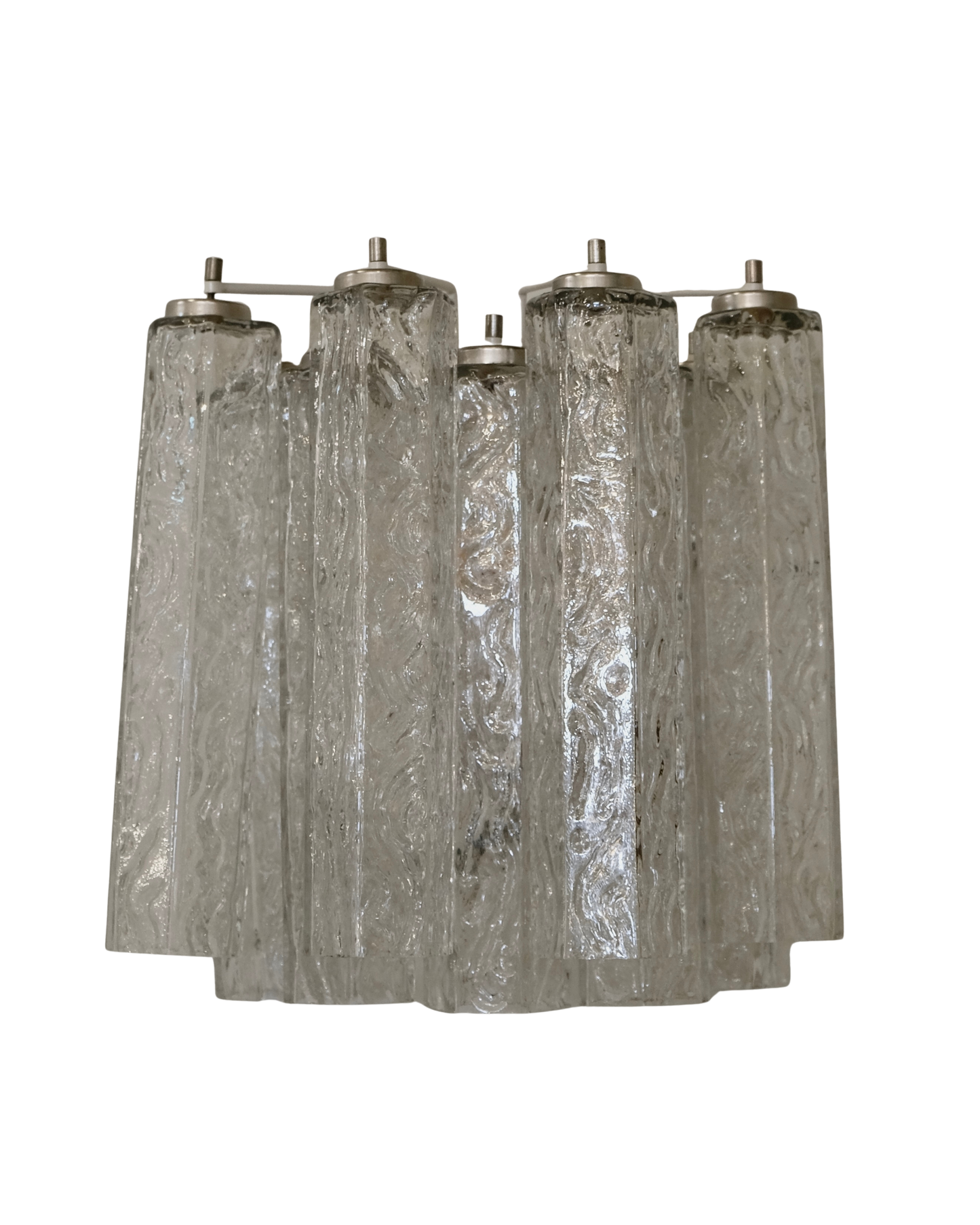 VENINI TEXTURED FLUTED GLASS SCONCE