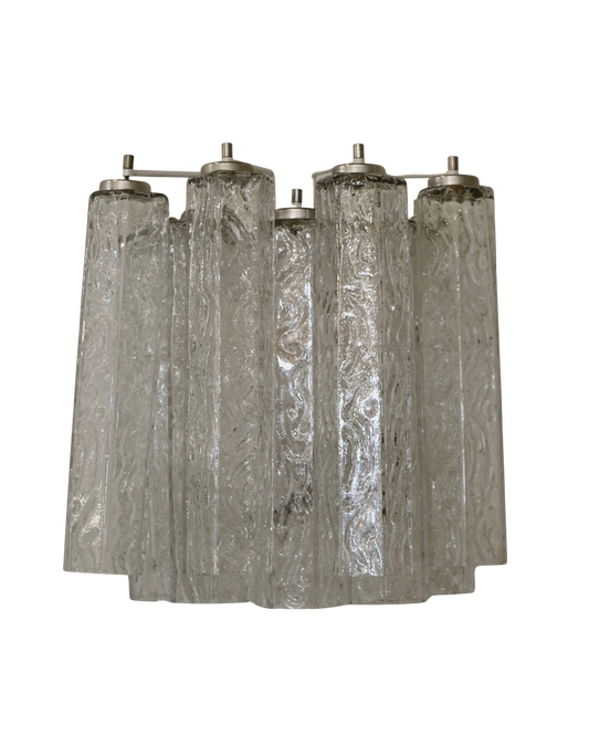 VENINI TEXTURED FLUTED GLASS SCONCE