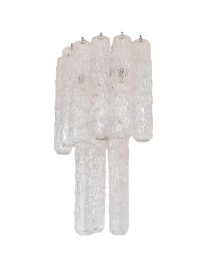 TALL RIPPLE MURANO GLASS FLUTED SCONCES