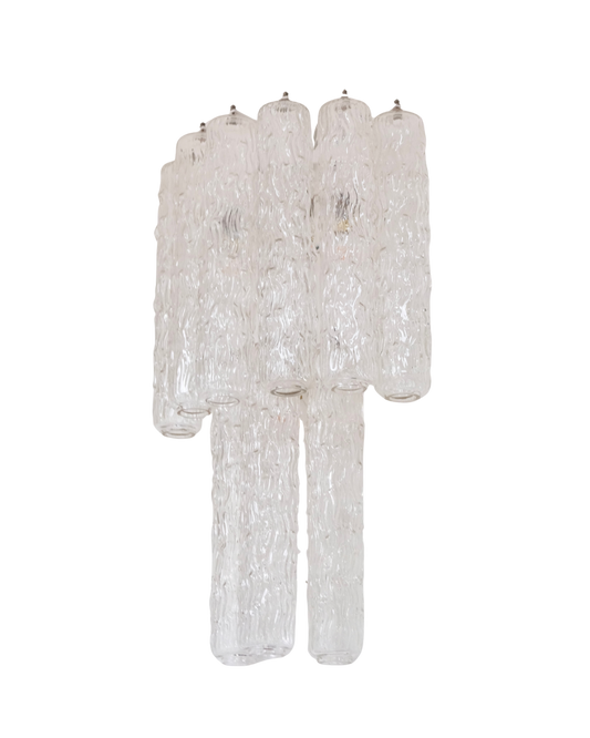 TALL RIPPLE MURANO GLASS FLUTED SCONCES