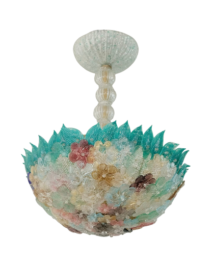 MURANO GLASS REZZONICO FLORAL PENDANT