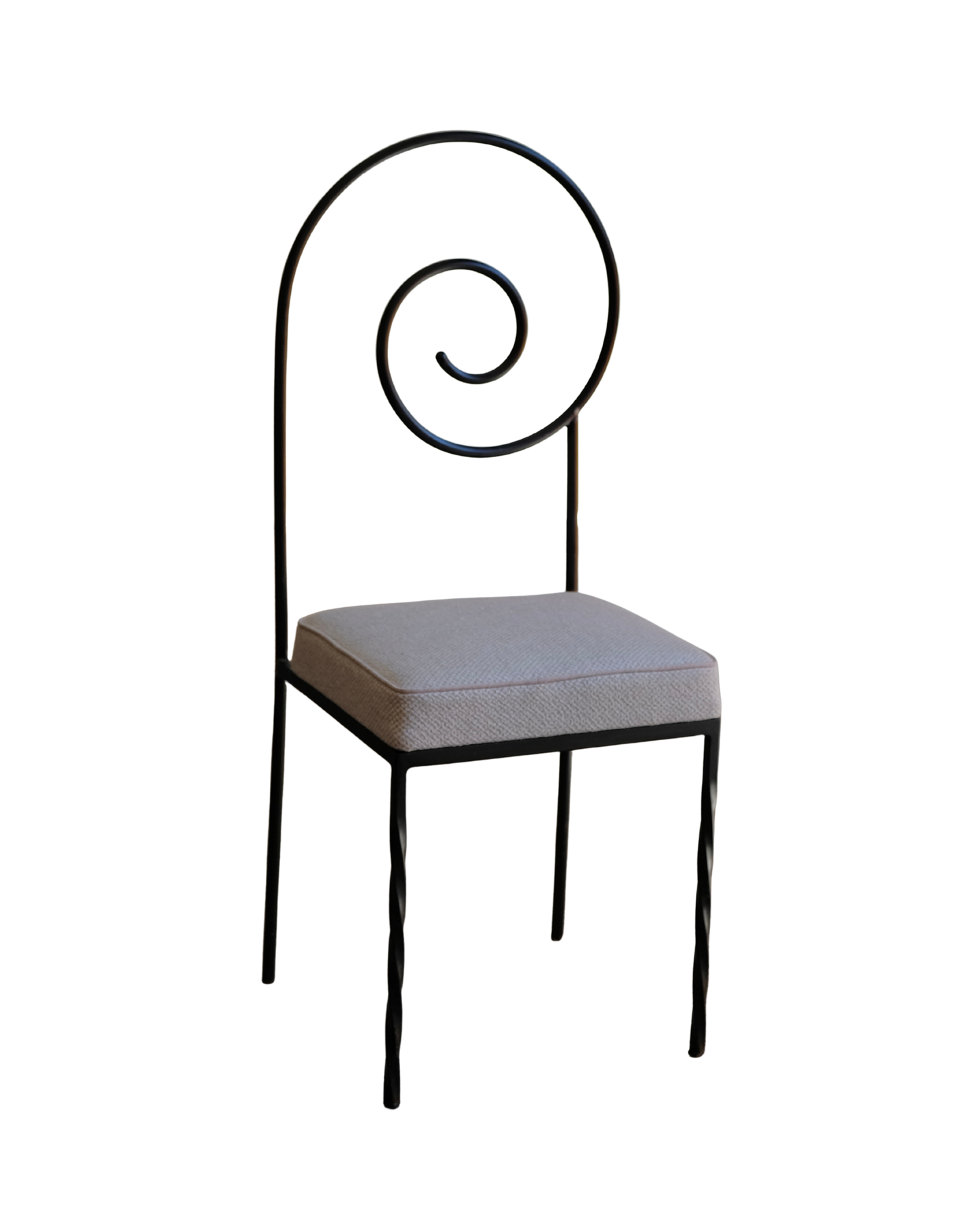 SINGLE STEEL SUSPIRAL CHAIR