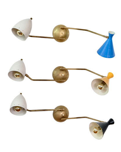 MODERNIST ASSORTED TWIN SHADE SCONCES