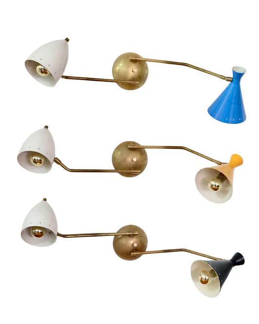 MODERNIST ASSORTED TWIN SHADE SCONCES