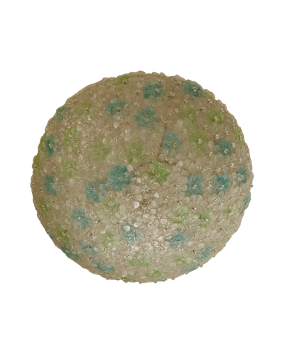 LARGE BLUE & GREEN SEGUSO FLORAL OYSTER LIGHT