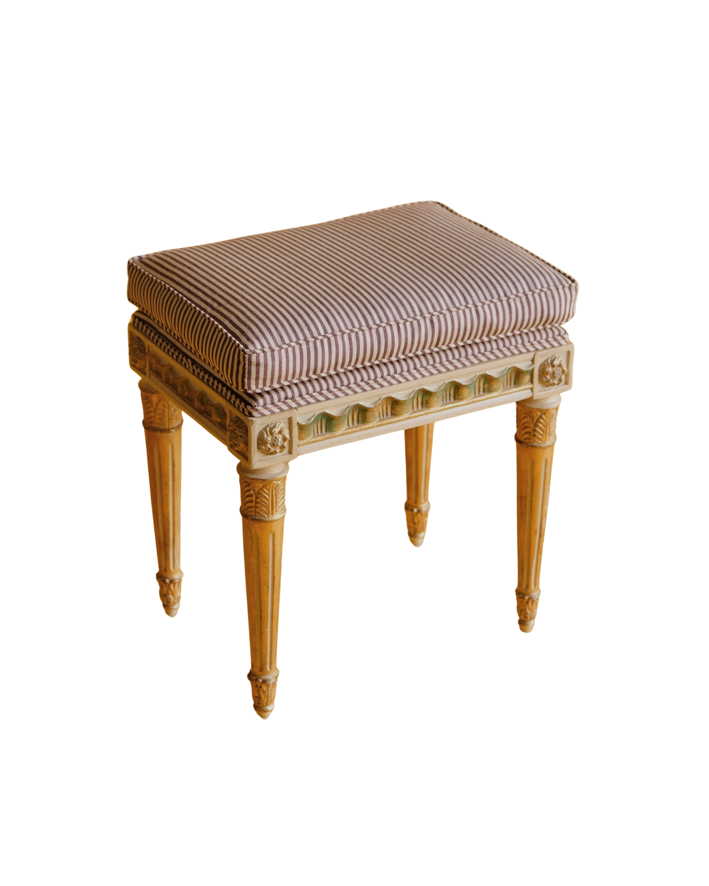 LOUIS XVI GILDED MAKE UP STOOL