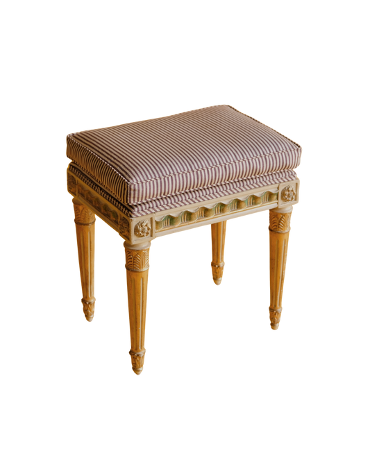 LOUIS XVI GILDED MAKE UP STOOL