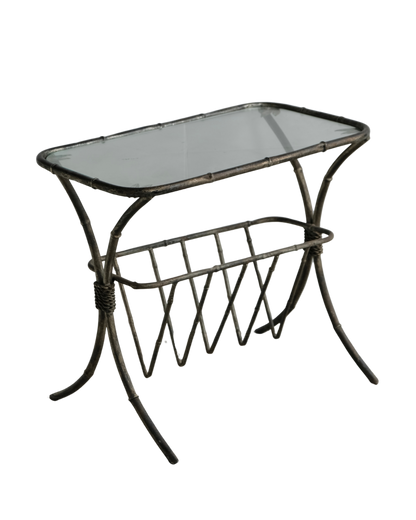 WROUGHT IRON MAGAZINE RACK