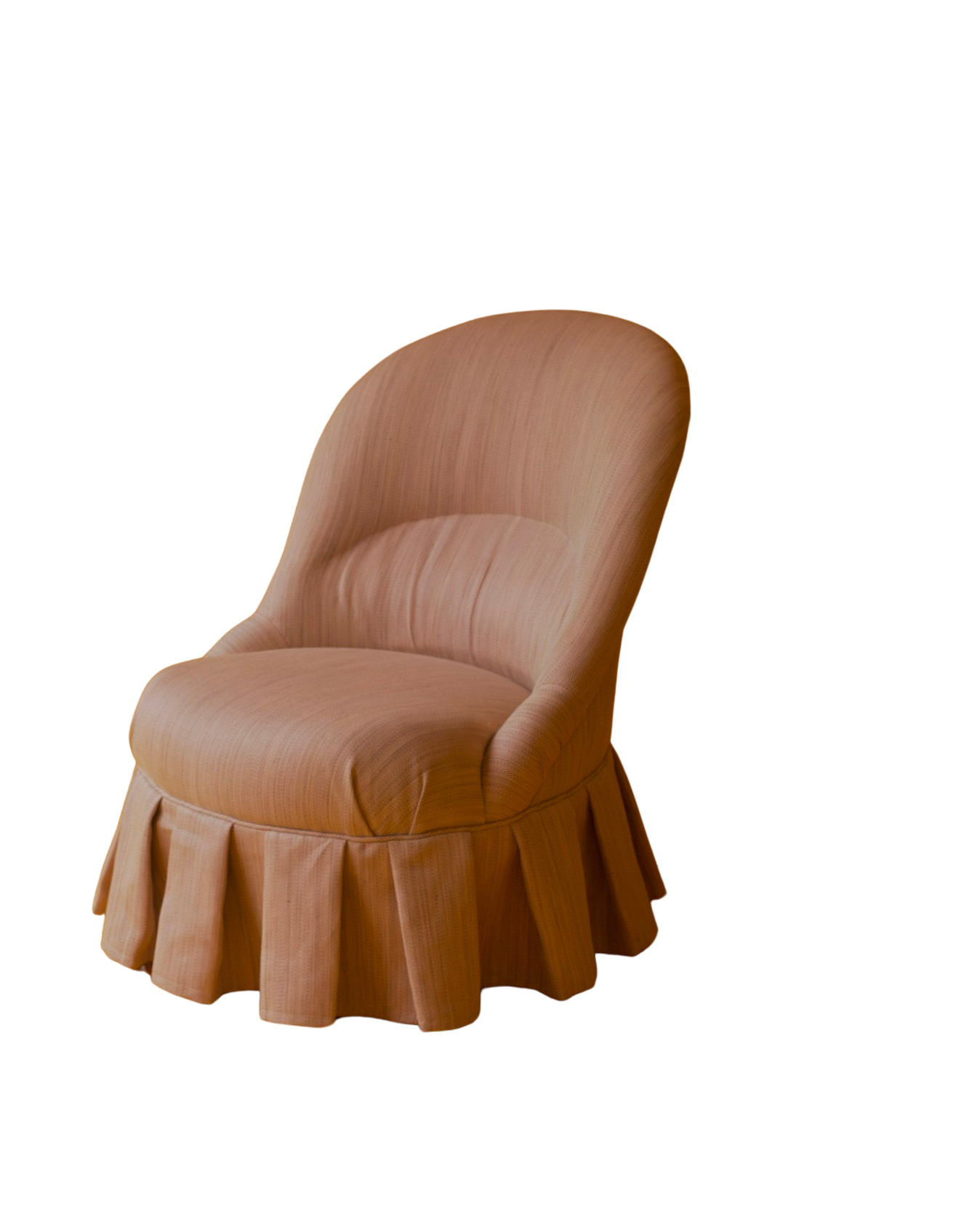 SMALL PLEATED PINK CHAIR
