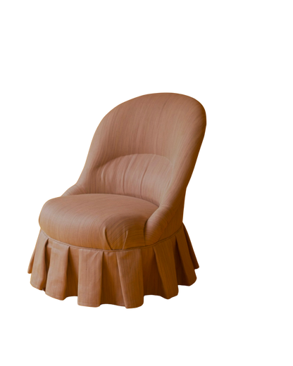 SMALL PLEATED PINK CHAIR