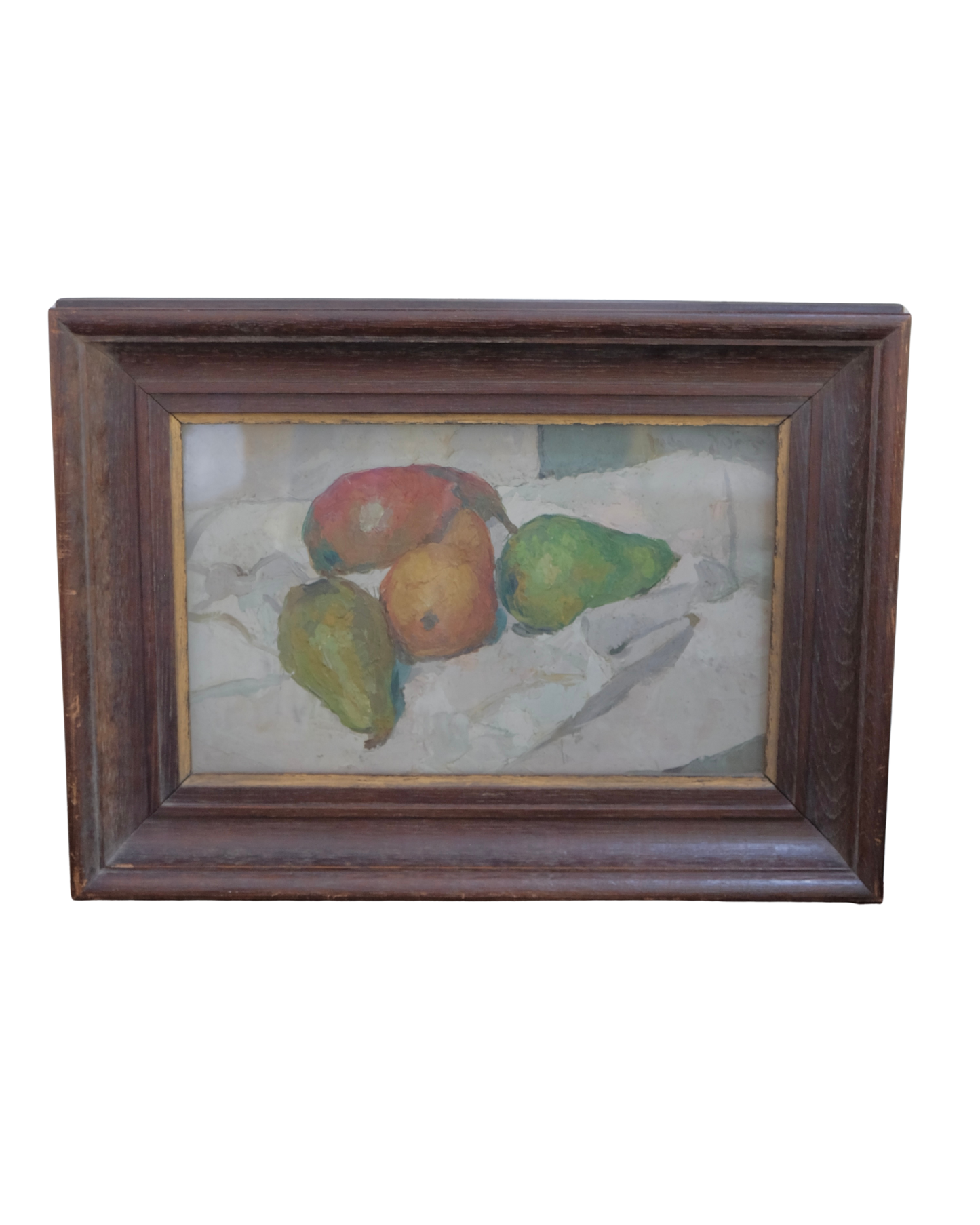 SIGNED WALNUT FRAMED STILL LIFE PAINTING