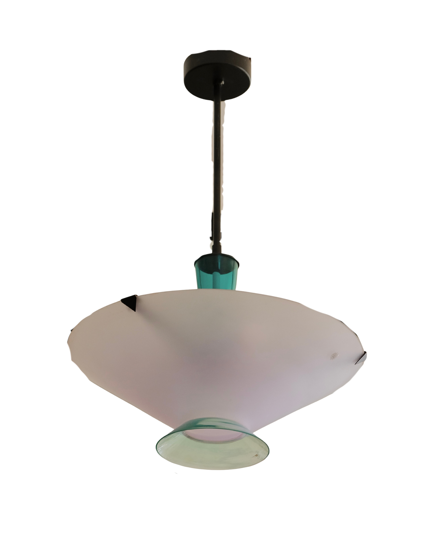 MODERNIST FONATANA ARTE SAUCER PENDANT