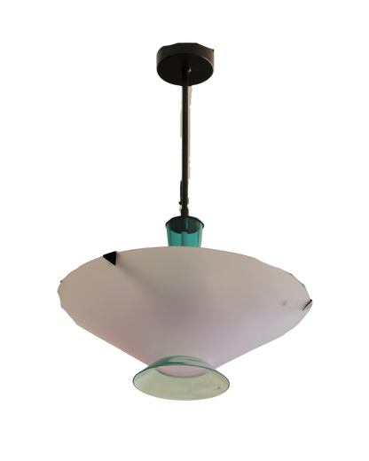 MODERNIST FONATANA ARTE SAUCER PENDANT