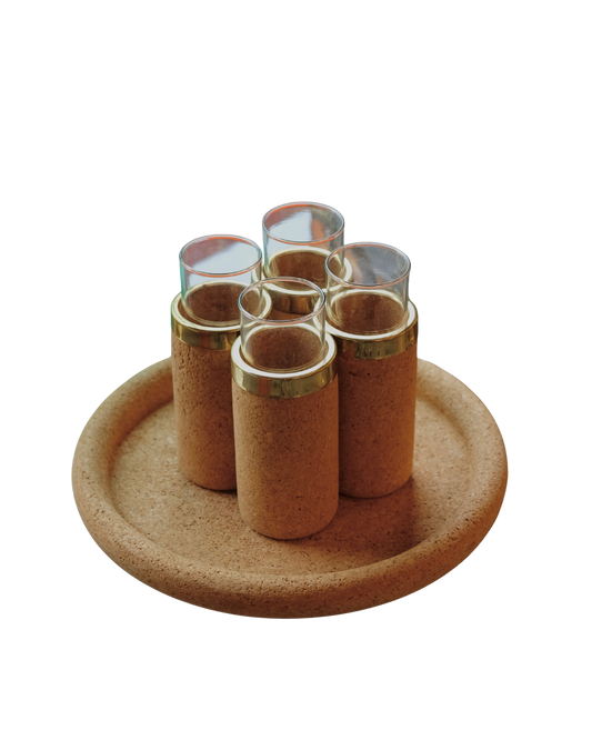 CORK & BRASS MILO GLASS SET
