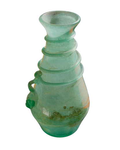 GREEN SCAVO MURANO GLASS SEGUSO JUG