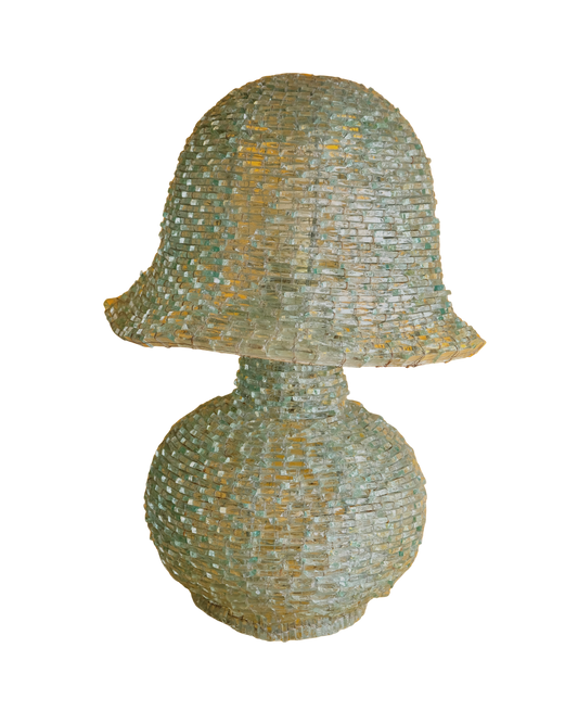 SEGMENTED GLASS TAO MUSHROOM LAMP